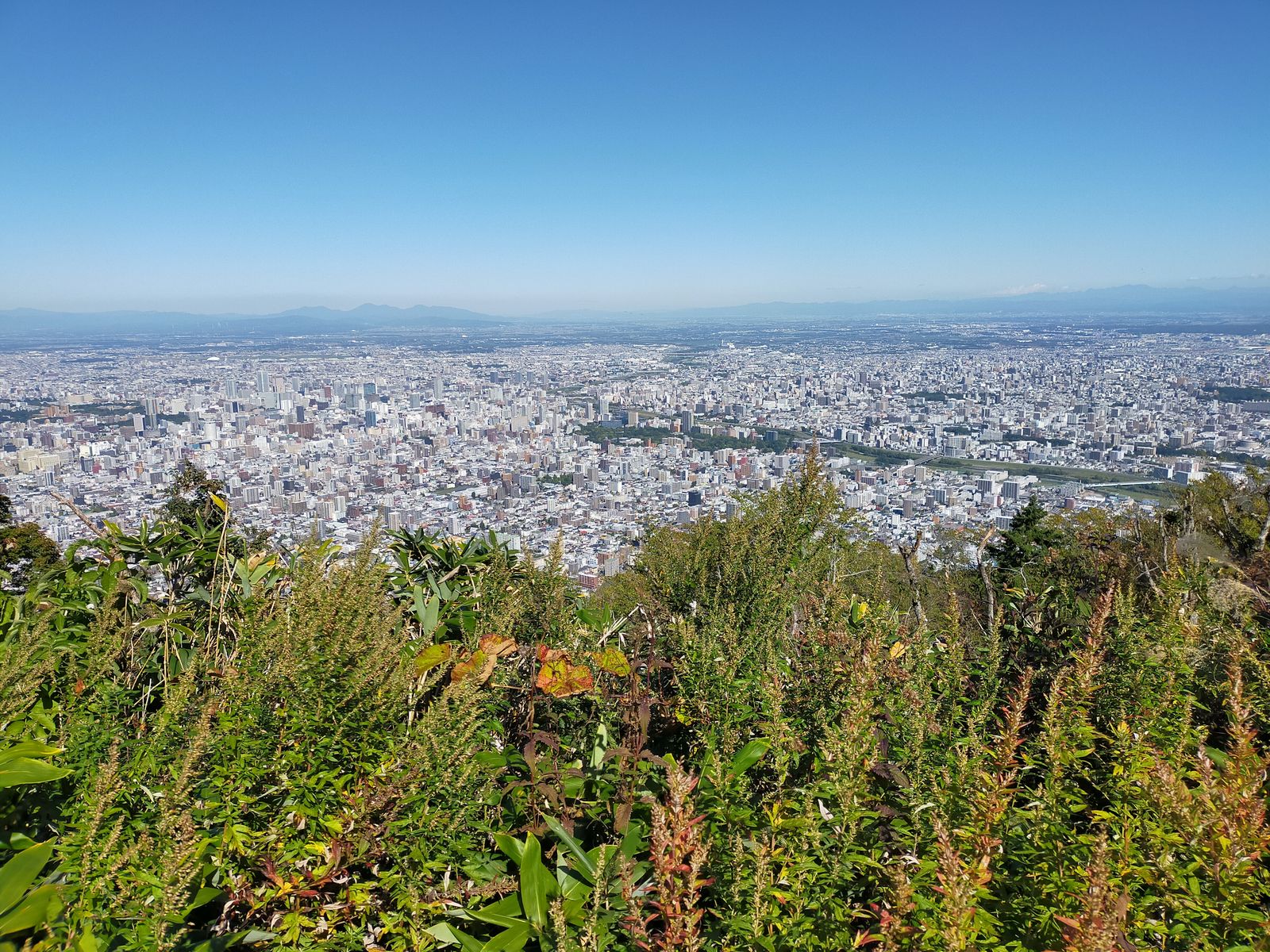 藻岩山山頂からの眺望